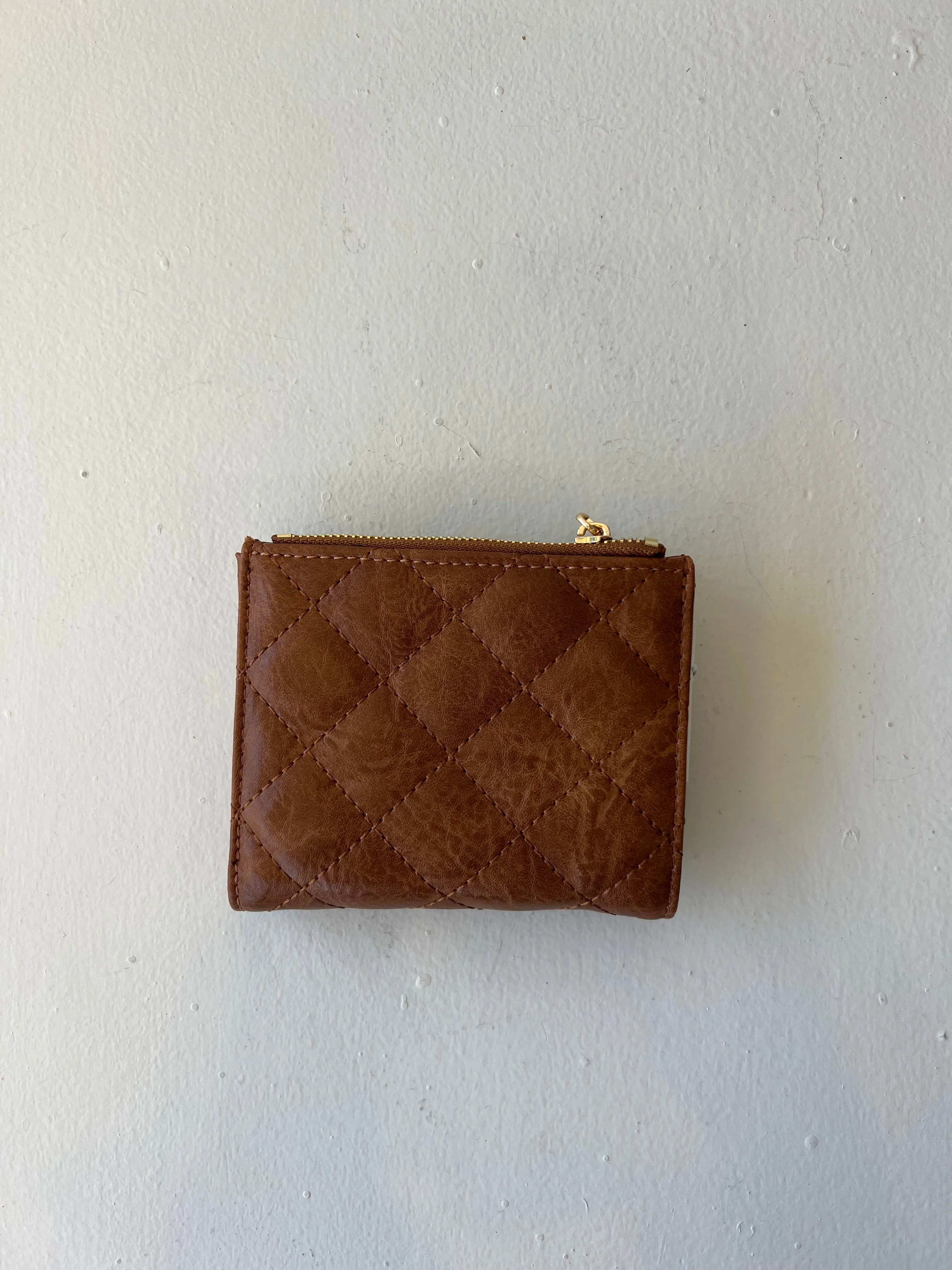MELODY QUILTED ZIP TOP WALLET