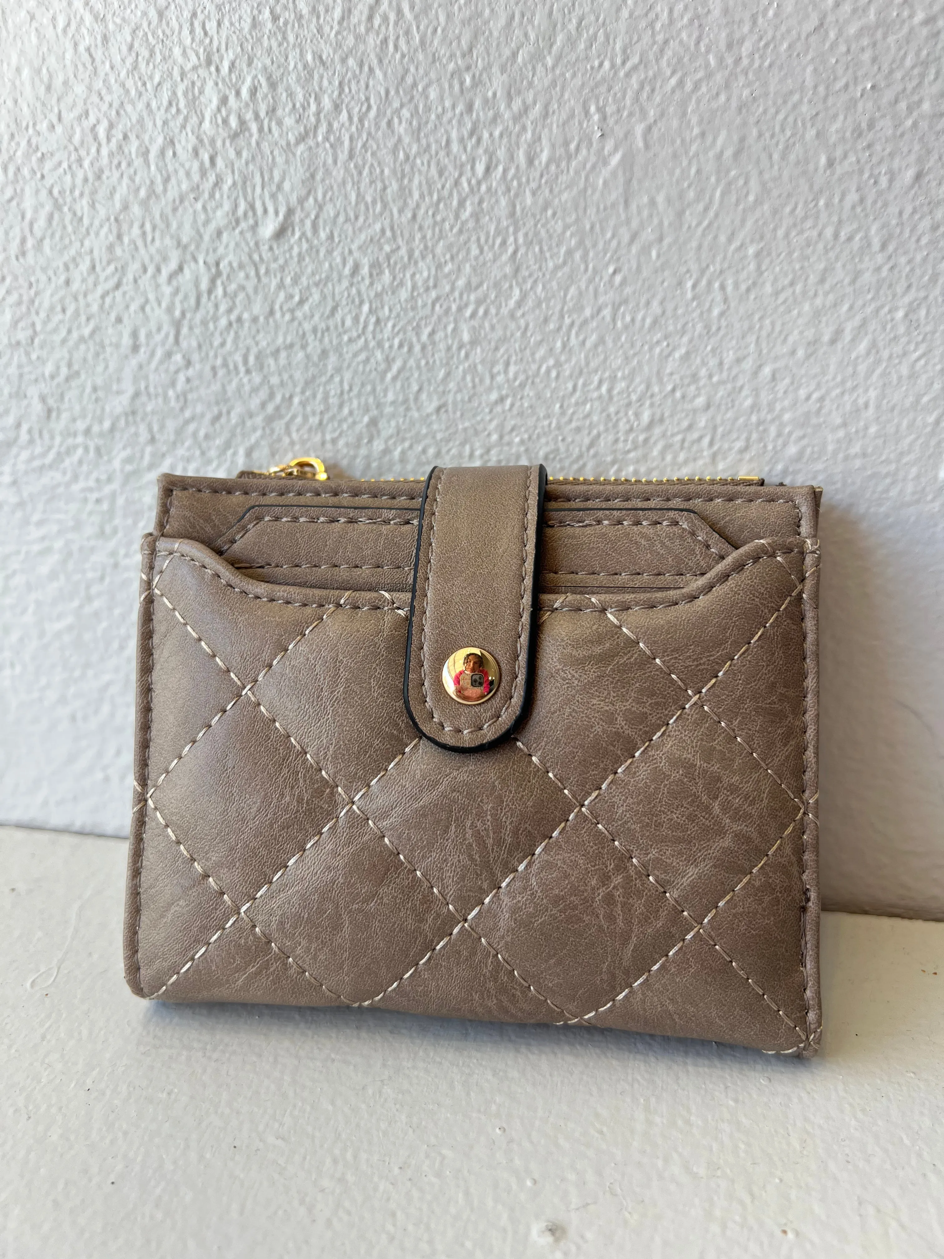 MELODY QUILTED ZIP TOP WALLET