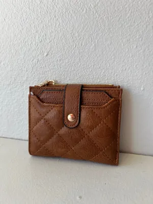 MELODY QUILTED ZIP TOP WALLET