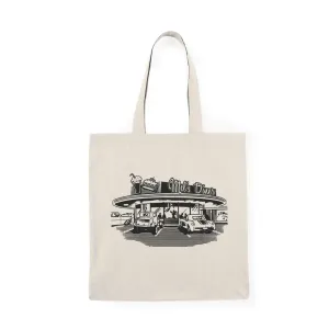 Mel's Diner - Natural Tote Bag ~ Sharon Dawn Collection