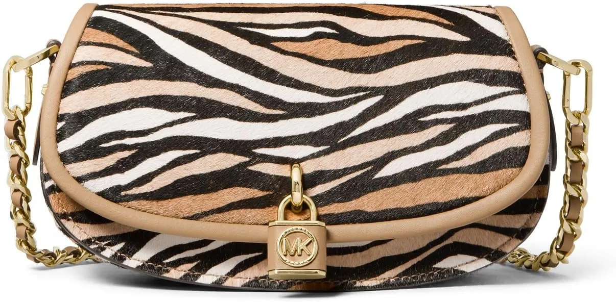 Mila Small East/West Chain Sling Messenger MICHAEL Michael Kors Camel Multi