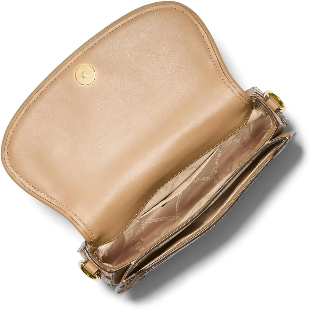 Mila Small East/West Chain Sling Messenger MICHAEL Michael Kors Camel Multi