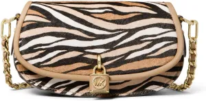 Mila Small East/West Chain Sling Messenger MICHAEL Michael Kors Camel Multi