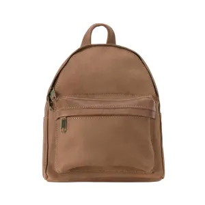 Mini Leather Backpack | Brown