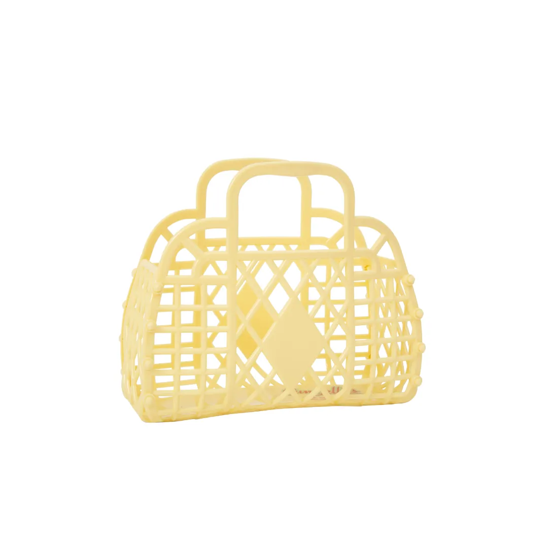 Mini Retro Basket, Yellow