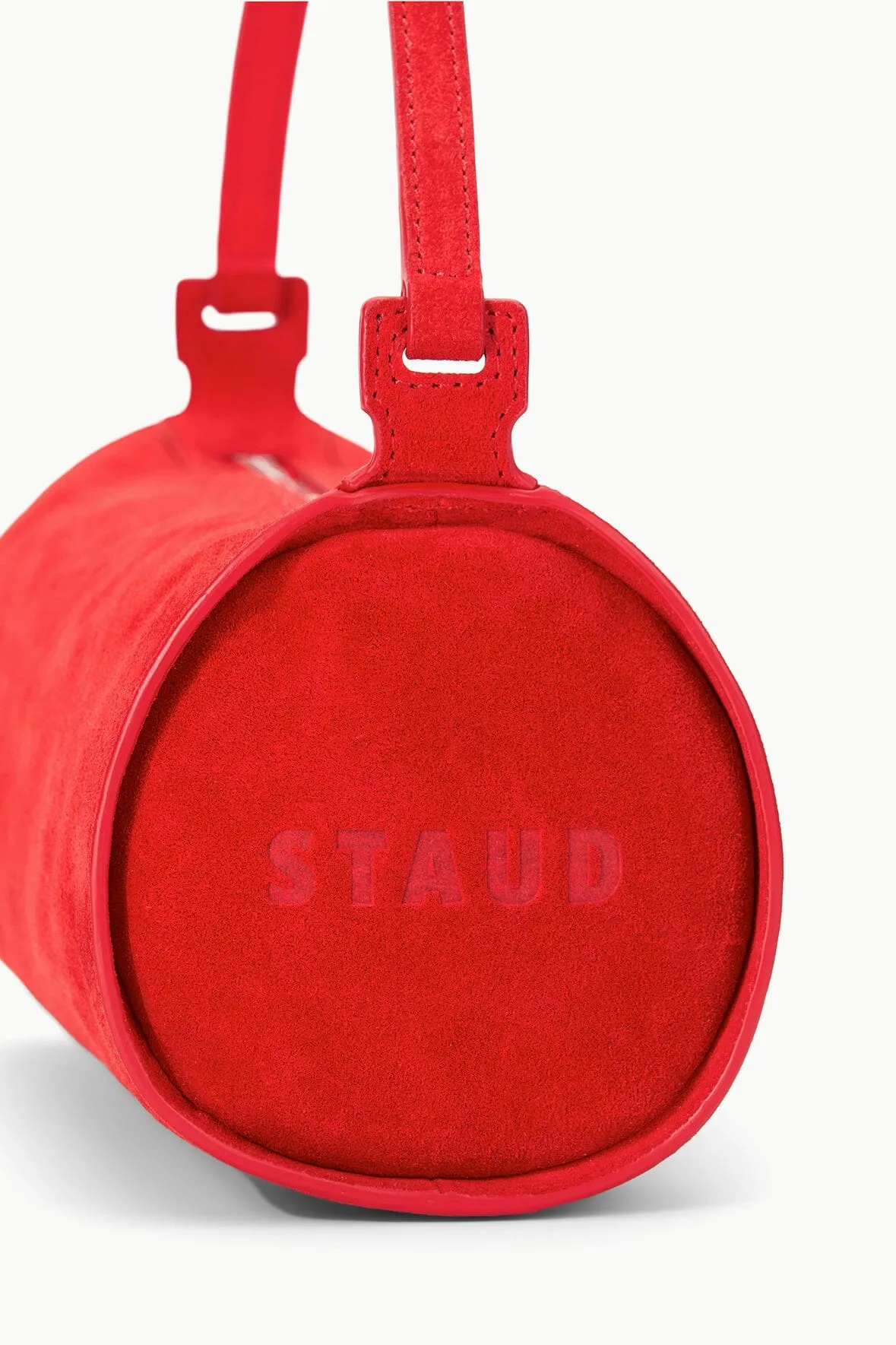 MINI TARU BAG IN RED ROSE SUEDE