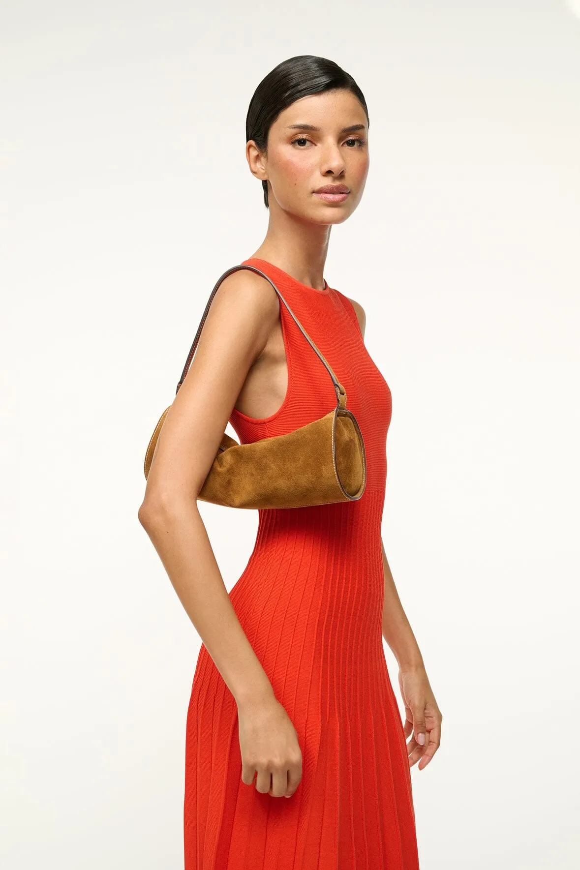 MINI TARU BAG IN TAN SUEDE