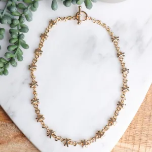 Necklace X Detail Gold