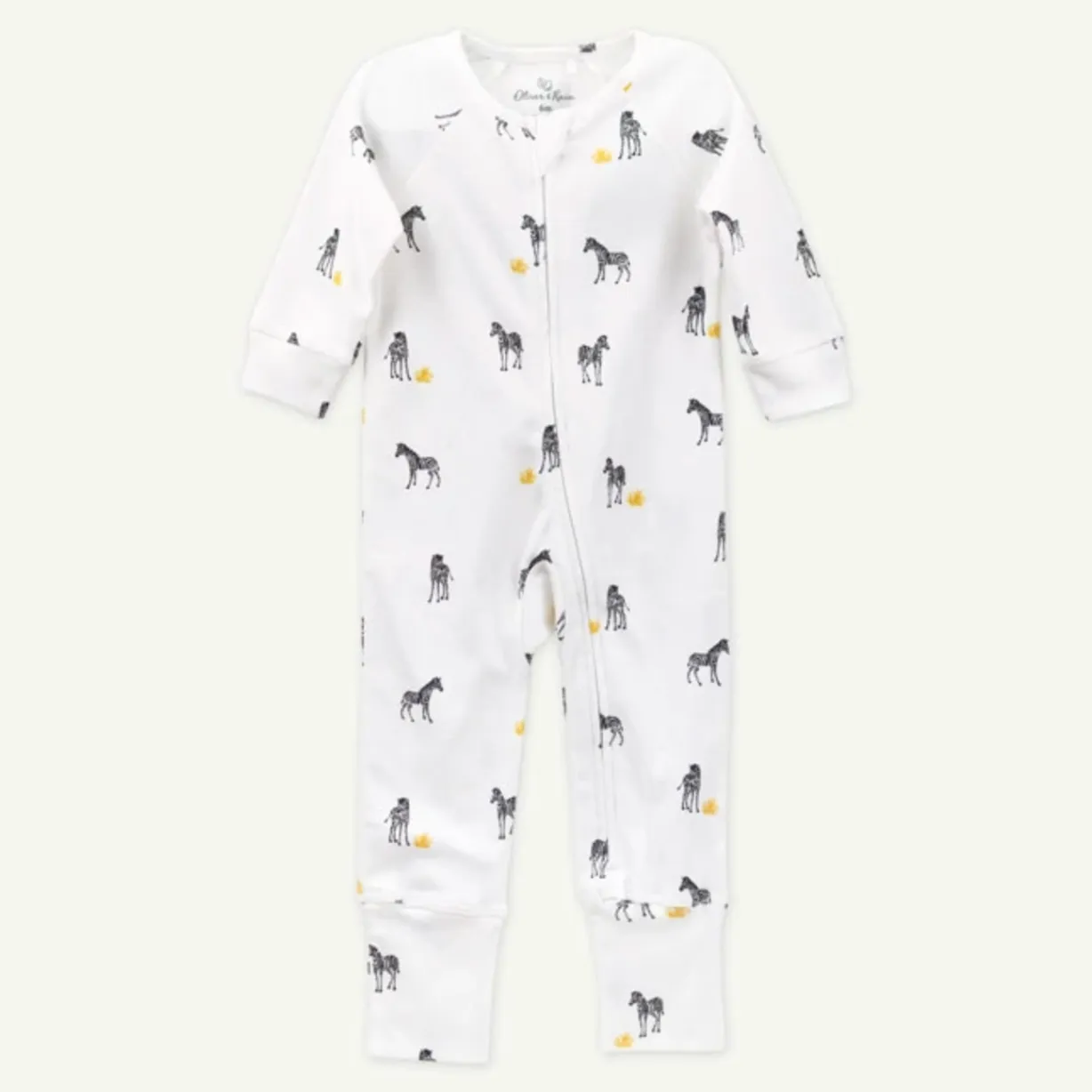 Oliver & Rain Zebra Print Unionsuit