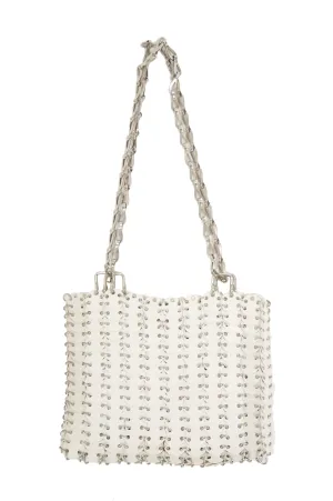 Paco Rabanne White with Silver "Le 69" Reissue Bag