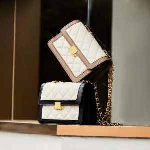 Paris Diamond-Quilted Chain Shoulder Bag