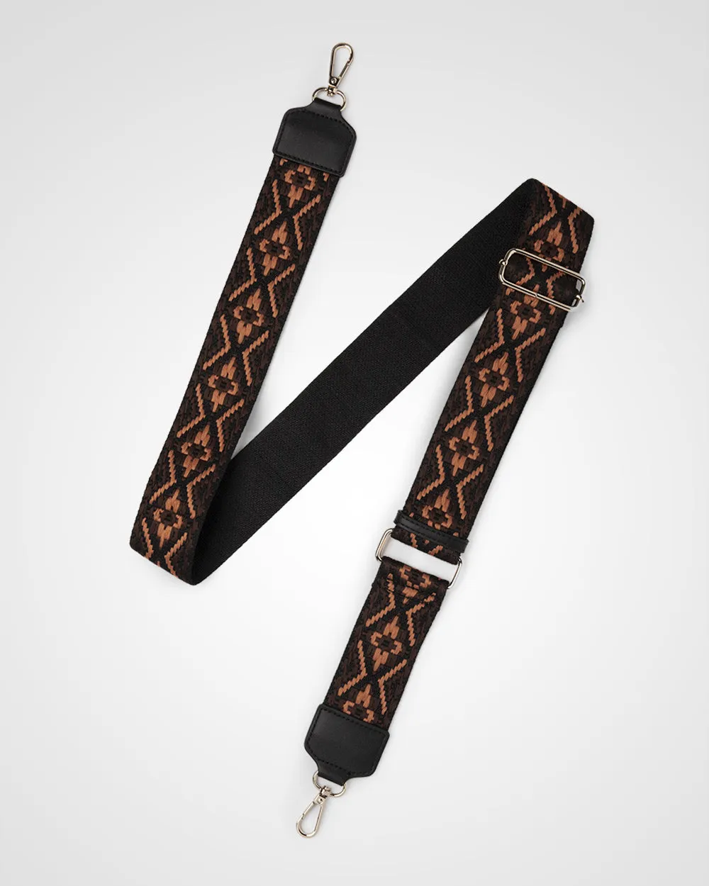Pia Cresent Shoulder Bag with Crossbody Strap   Aztec Strap