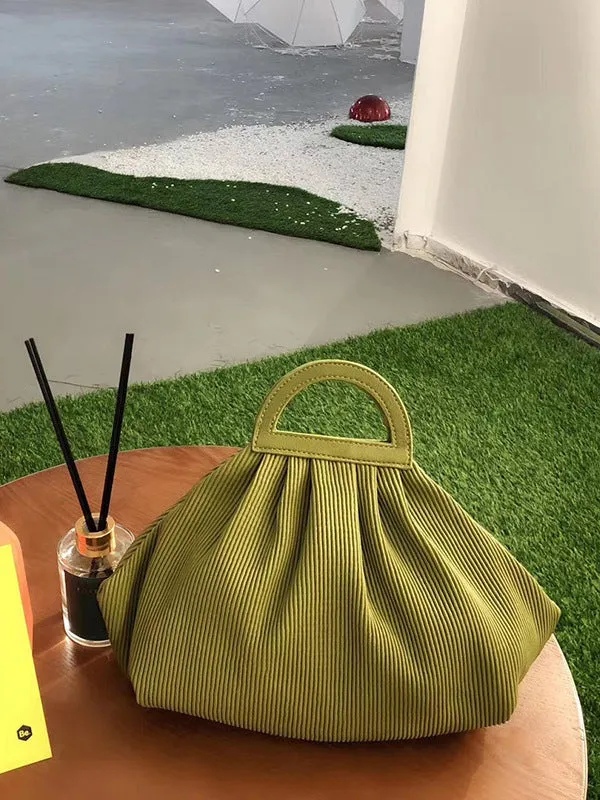 Pleated Solid Color Split-Joint Crossbody Bags Bags