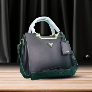 PRADA | Casual Style Unisex Saffiano Blended Fabrics Street Style