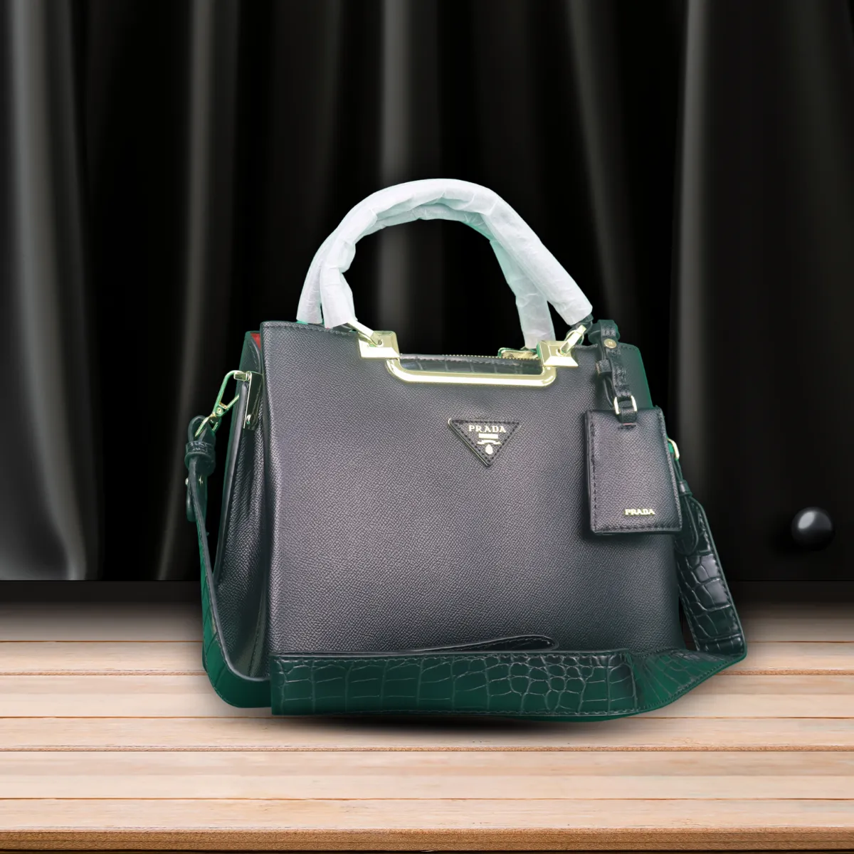 PRADA | Casual Style Unisex Saffiano Blended Fabrics Street Style