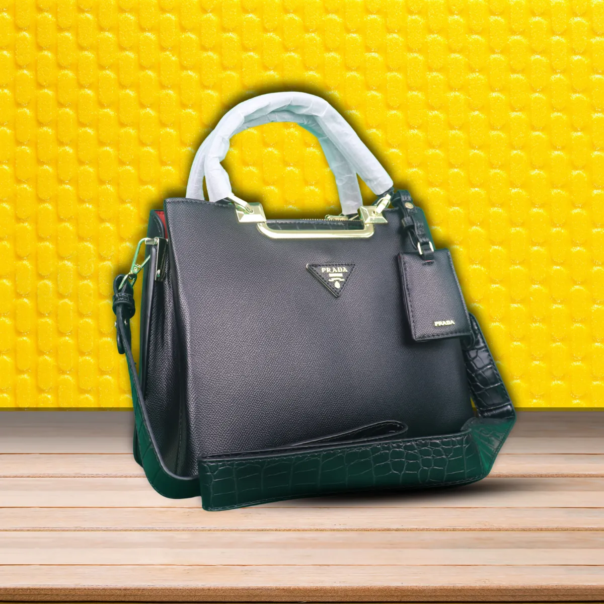 PRADA | Casual Style Unisex Saffiano Blended Fabrics Street Style