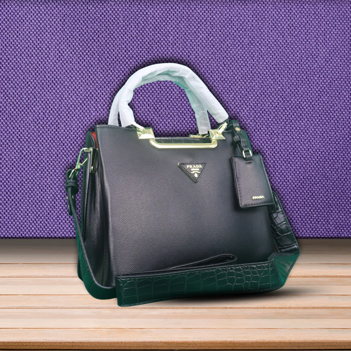 PRADA | Casual Style Unisex Saffiano Blended Fabrics Street Style