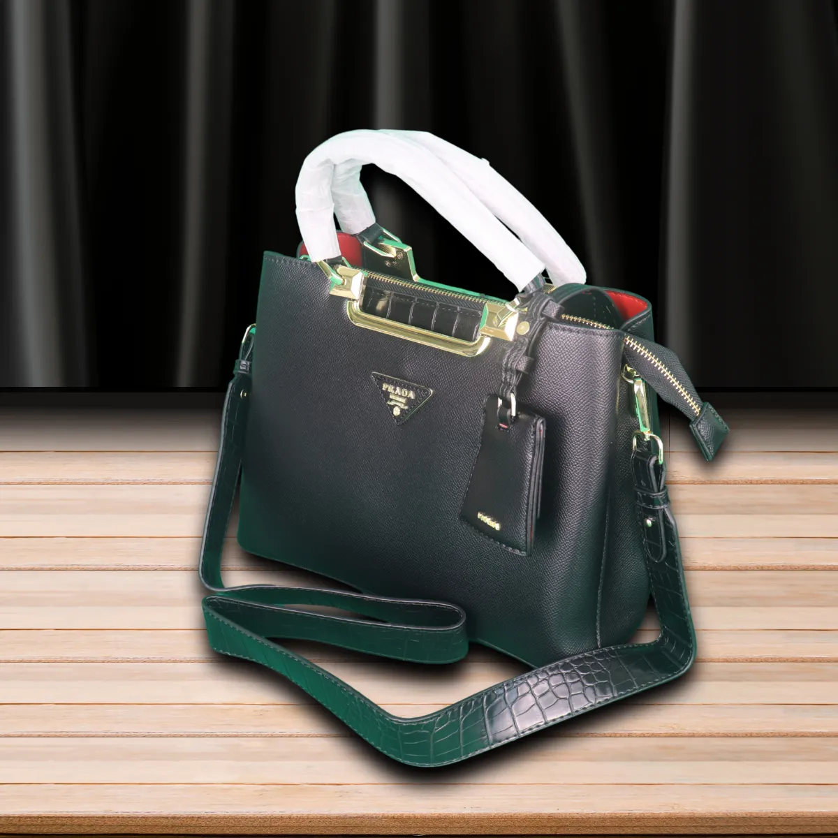 PRADA | Casual Style Unisex Saffiano Blended Fabrics Street Style