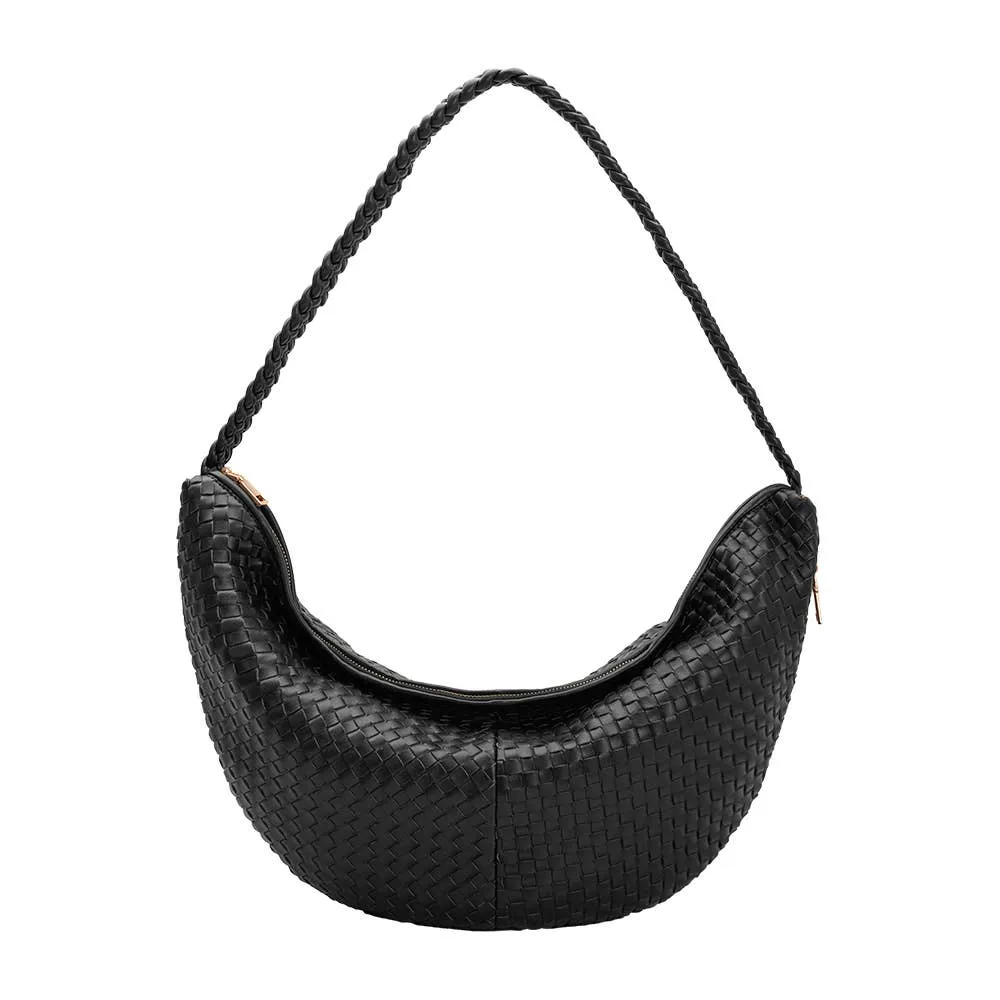 Raquel Black XL Recycled Shoulder Bag