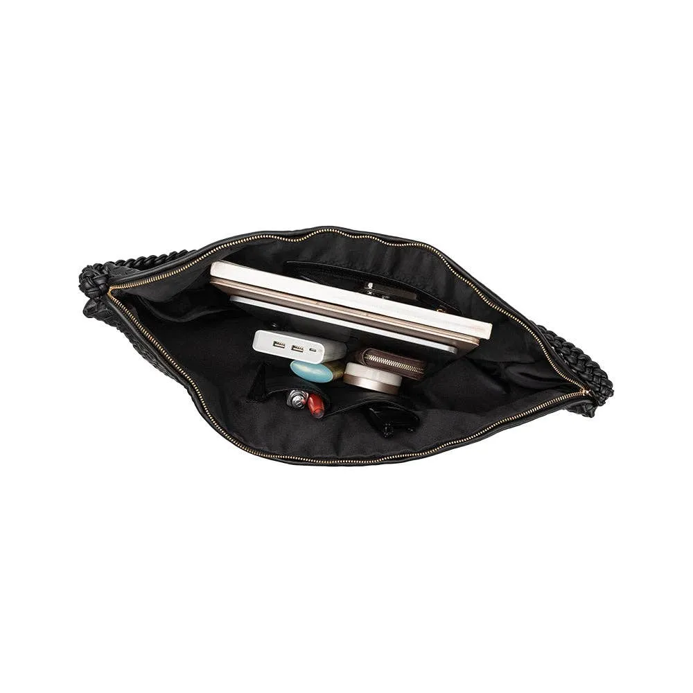 Raquel Black XL Recycled Shoulder Bag