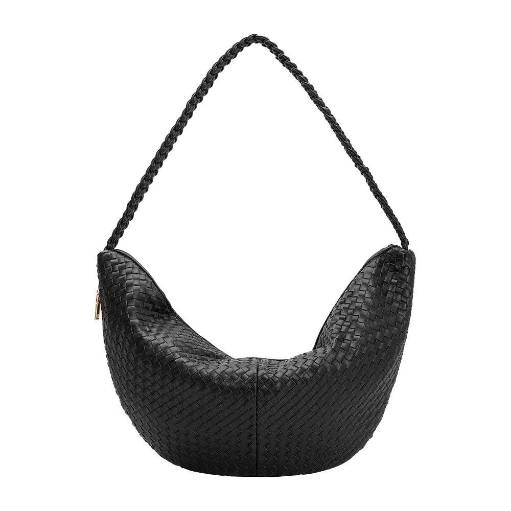 Raquel Black XL Recycled Shoulder Bag