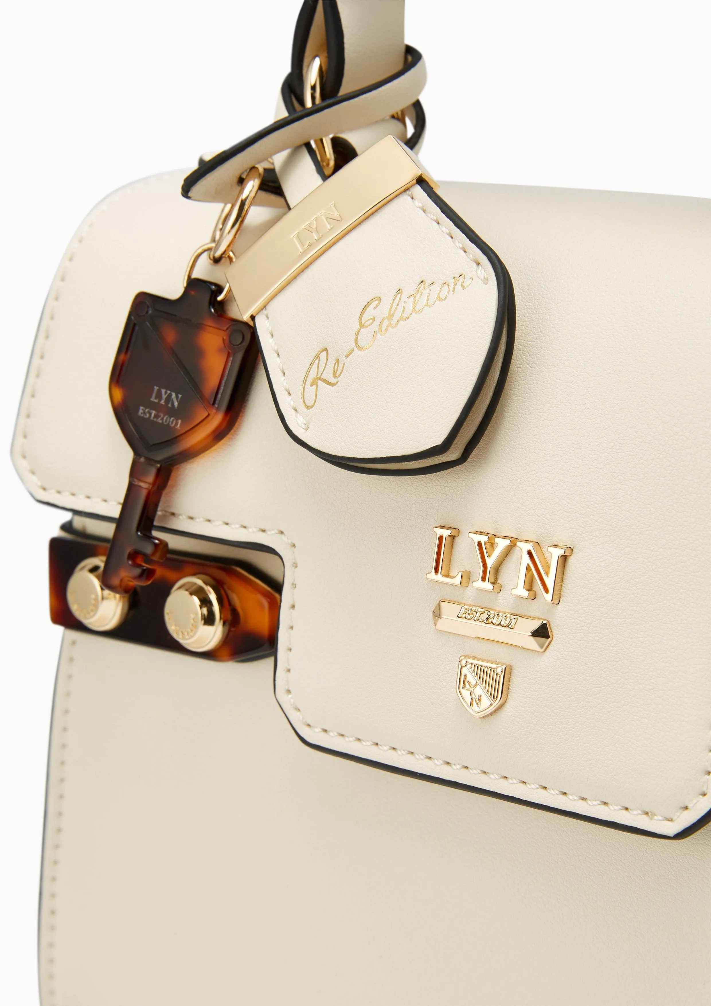 Re-Edit Marble S Handbag Ivory