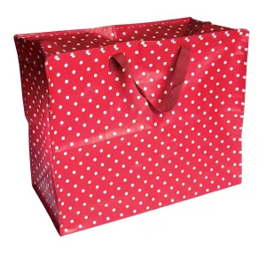 RED RETRO SPOT DESIGN Jumbo Storage Bag