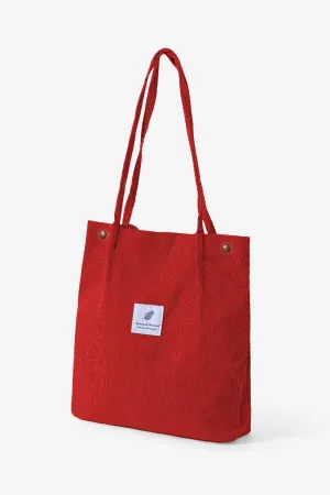 Red Striped Velvet Bag - S22 - WHB0025