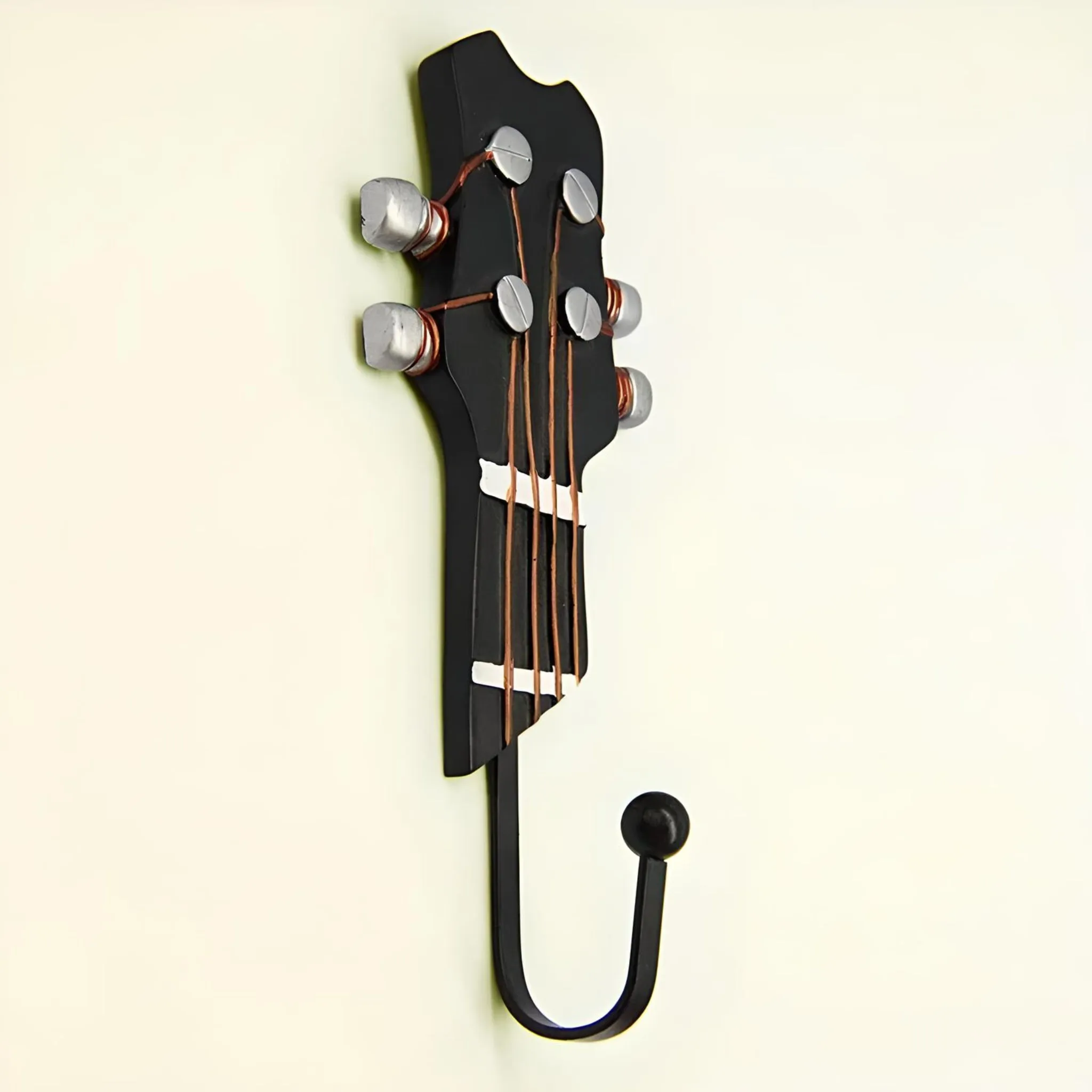 Retro 1 Pcs Guitar Heads Hooks Music Home Resin Clothes Hat Hanger Movie Wall Mounted Hook for Home Decoration