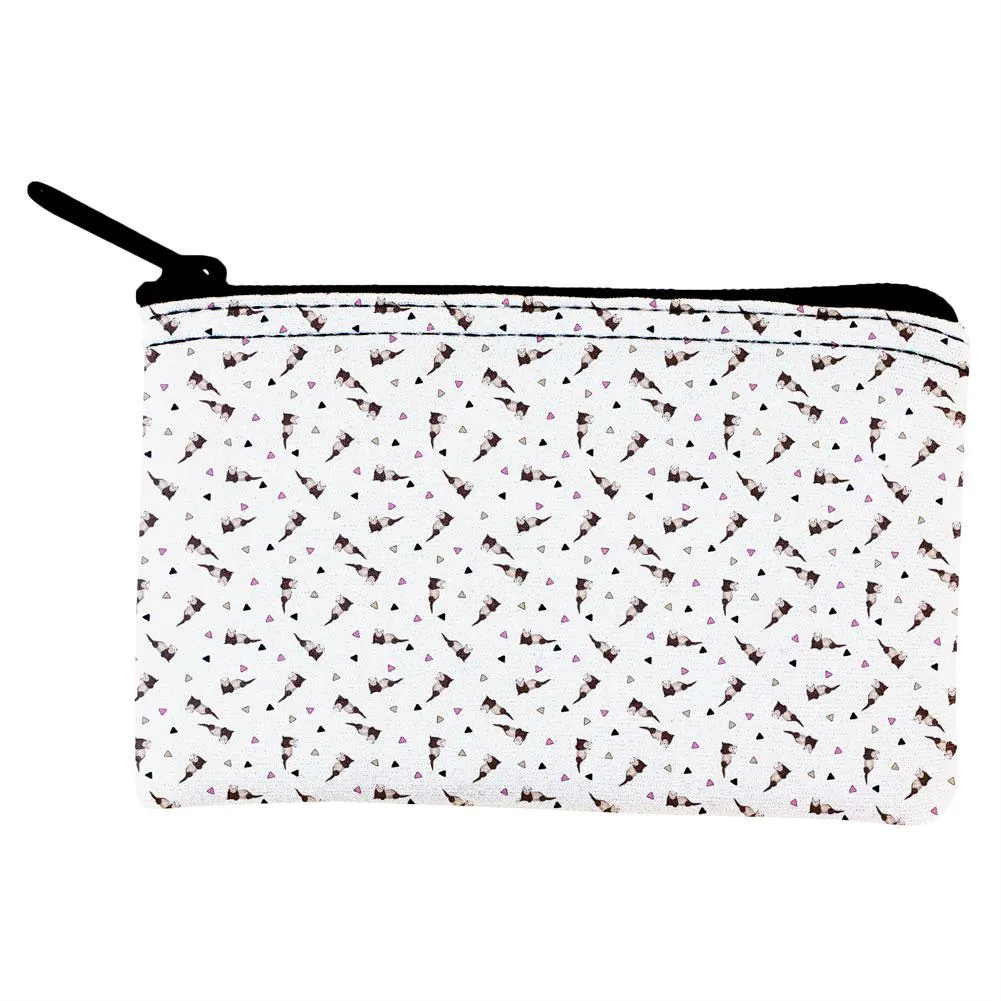 Retro Ferret Pattern Coin Purse