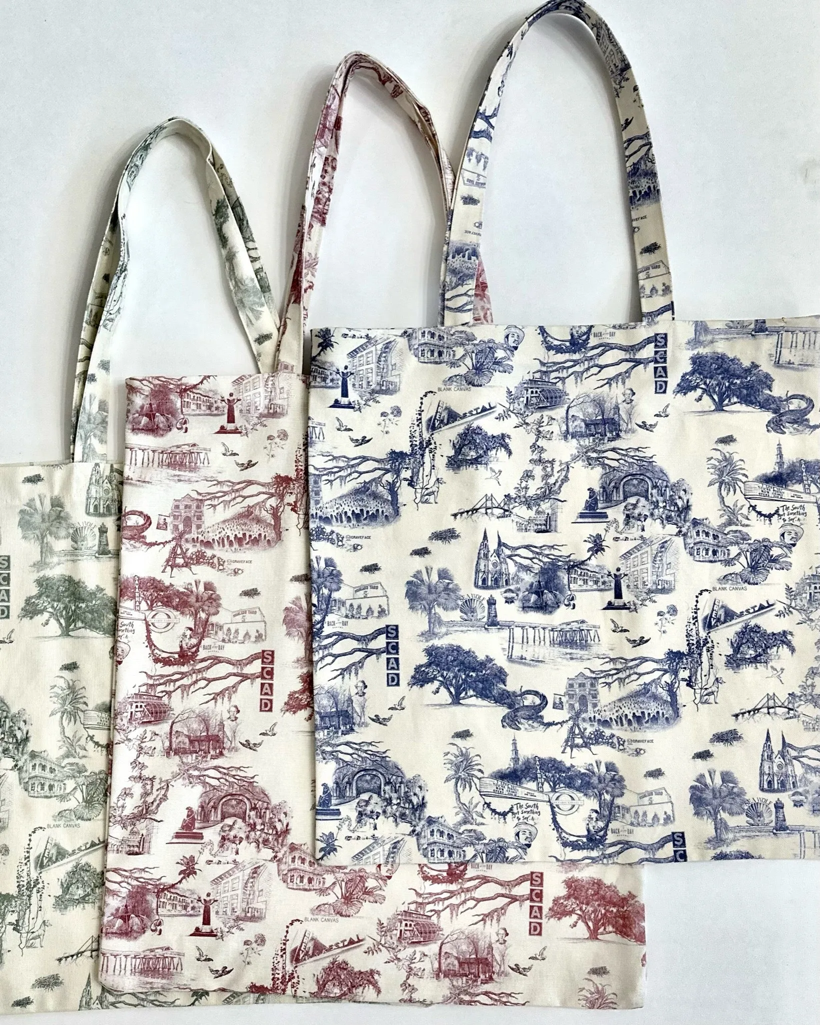Savannah Toile Simple Tote