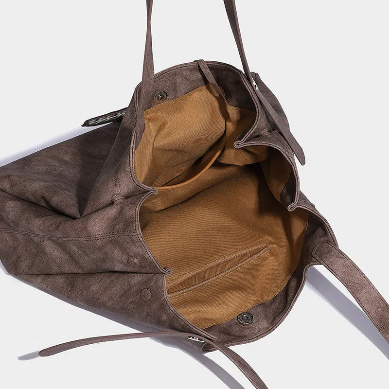 SEALBEER Hot trade New bag women's retro large-capacity tote bag simple and versatile underarm bag women's handbag shoulder bag