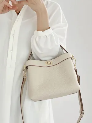 Simple Commuting Bucket Crossbody Bag