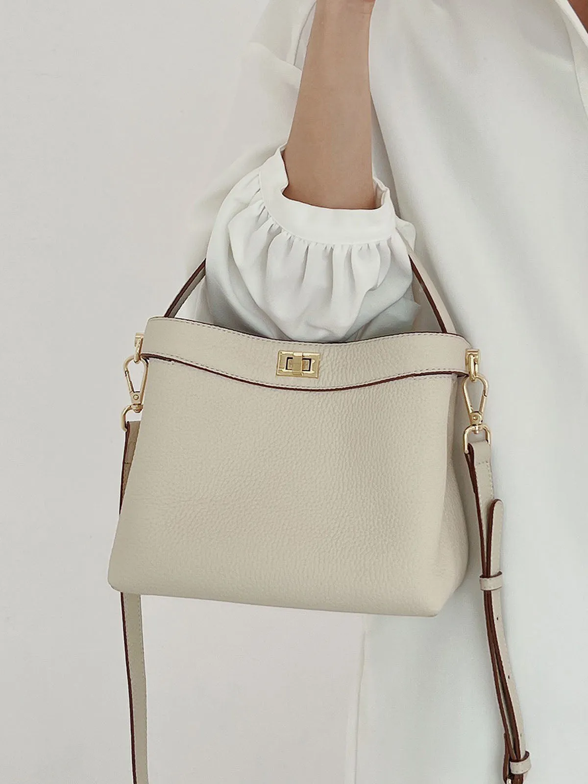 Simple Commuting Bucket Crossbody Bag