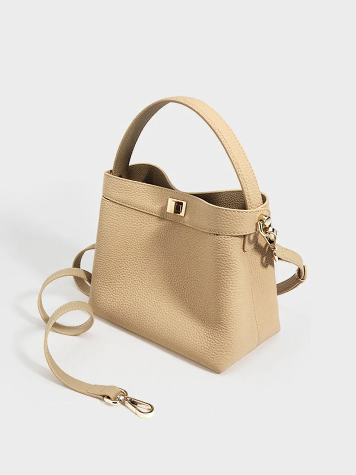 Simple Commuting Bucket Crossbody Bag