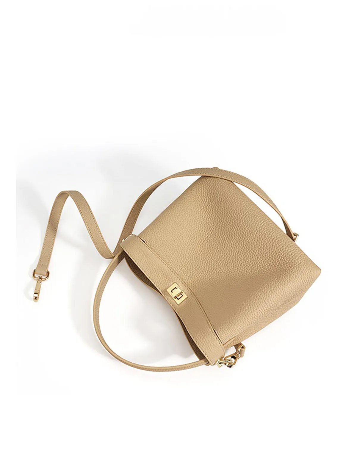 Simple Commuting Bucket Crossbody Bag