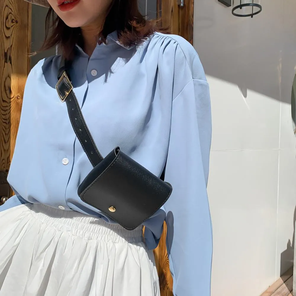 Small and Simple Minimalist Square Crossbody Bag