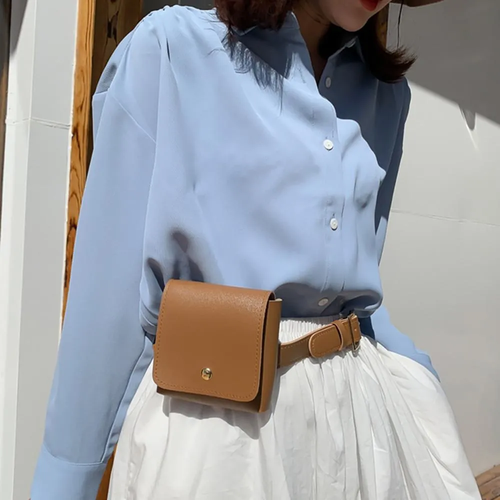 Small and Simple Minimalist Square Crossbody Bag
