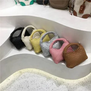 Small Dirty Cabinet Handmade Advanced Texture Shoulder Woven Bag