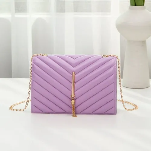 Solid Color Fashion Shoulder Handbags Female Travel Luxury Crossbag