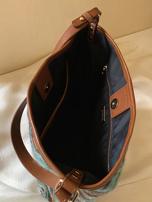 Split-Joint Striped Tote Bags Handbags Bags