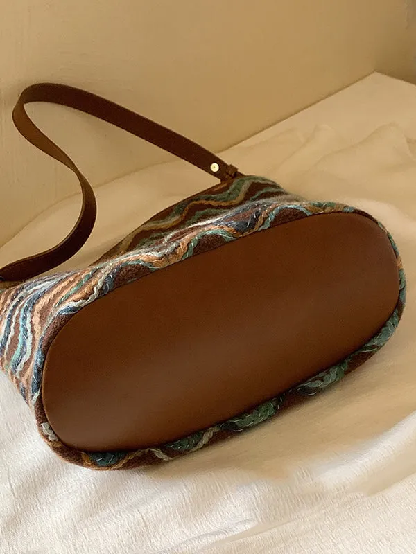 Split-Joint Striped Tote Bags Handbags Bags