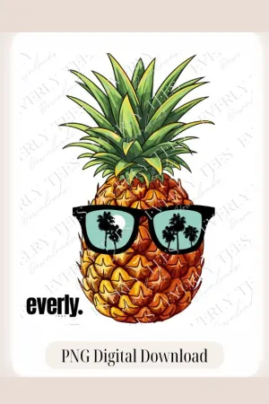 Summer Pineapple Design PNG Downlaod