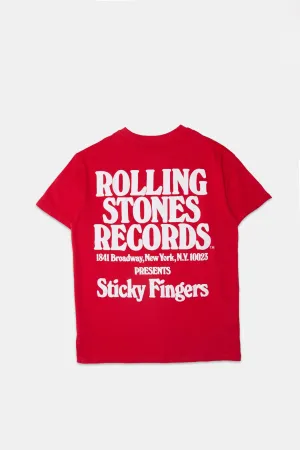 T-shirt coupe boyfriend imprimé The Rolling Stones femme