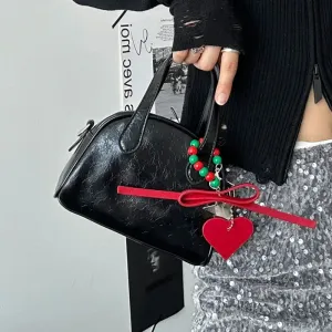 TAVIMART  -  Top-Handle Bags for Women Fashion All Match Japanese Vintage Chic Purses Simple Y2k Aesthetic Ins Handbags Casual Solid Clutches