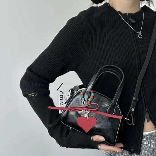 TAVIMART  -  Top-Handle Bags for Women Fashion All Match Japanese Vintage Chic Purses Simple Y2k Aesthetic Ins Handbags Casual Solid Clutches