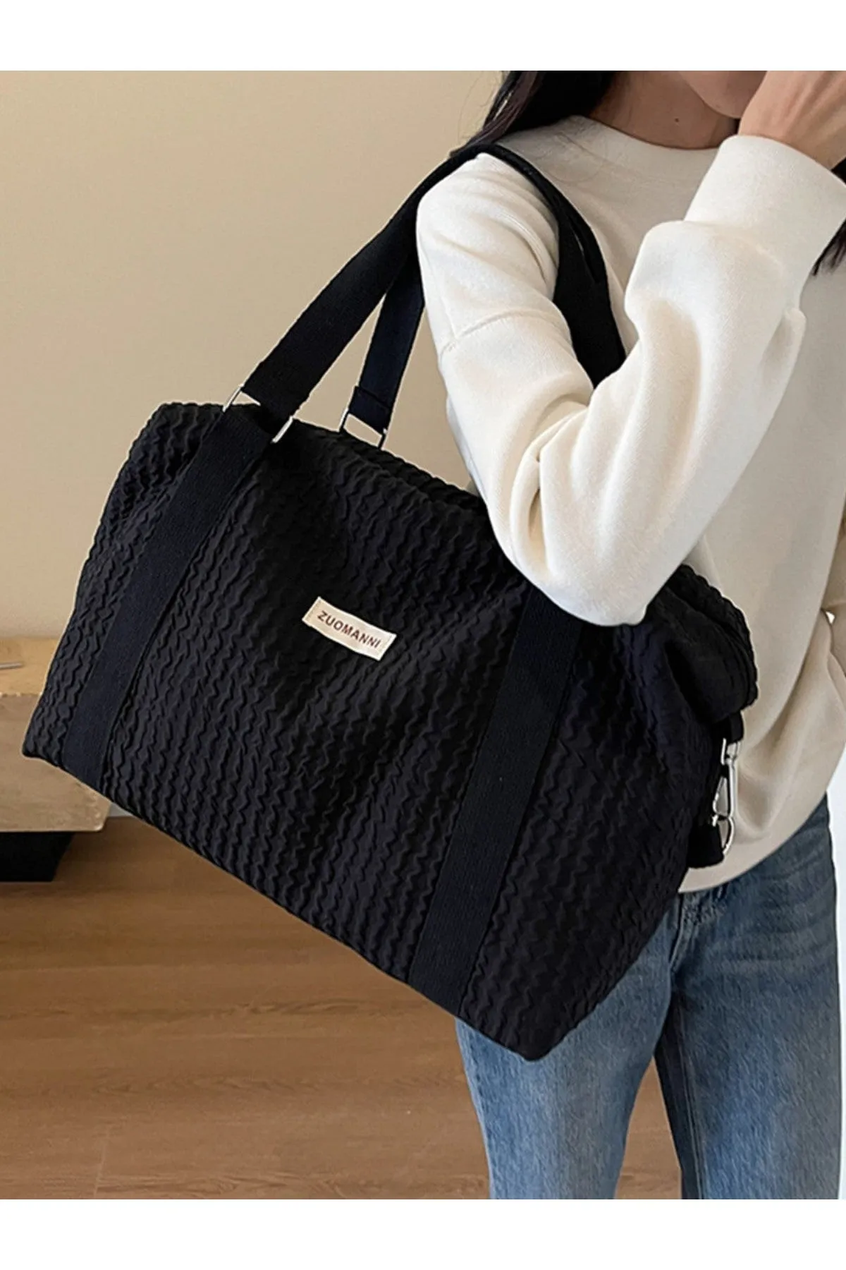 Texture Oxford Cloth Travel Bag