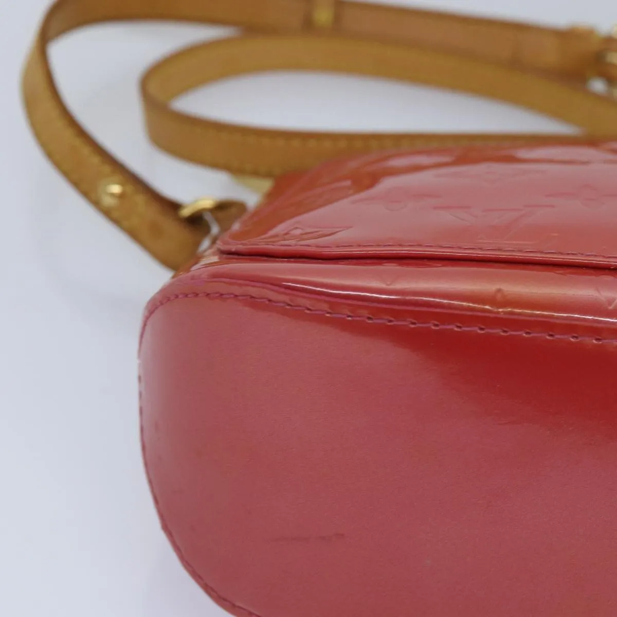 Trendy Inspired Louis Vuitton Monogram Vernis Minna Street Bag Pink Fran Boise M9146f Auth 87739