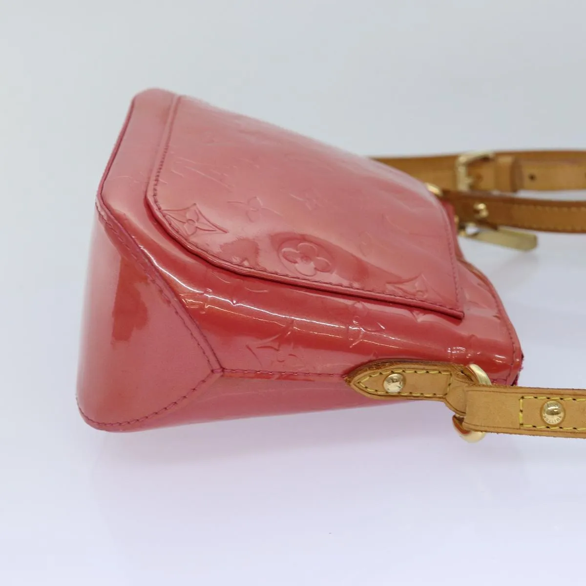 Trendy Inspired Louis Vuitton Monogram Vernis Minna Street Bag Pink Fran Boise M9146f Auth 87739