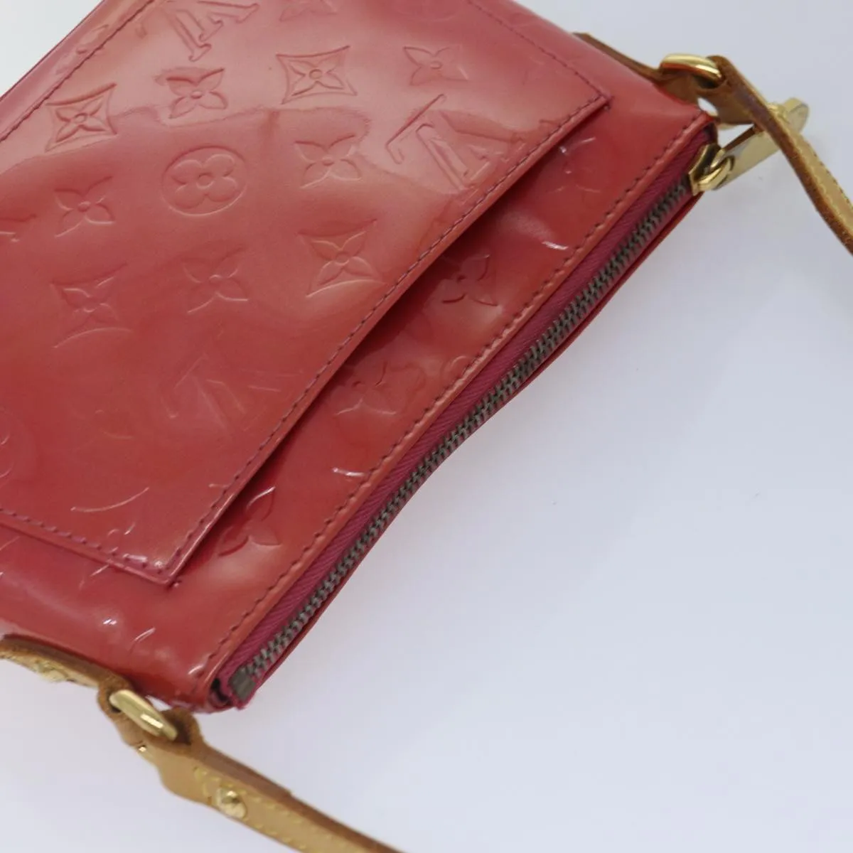 Trendy Inspired Louis Vuitton Monogram Vernis Minna Street Bag Pink Fran Boise M9146f Auth 87739